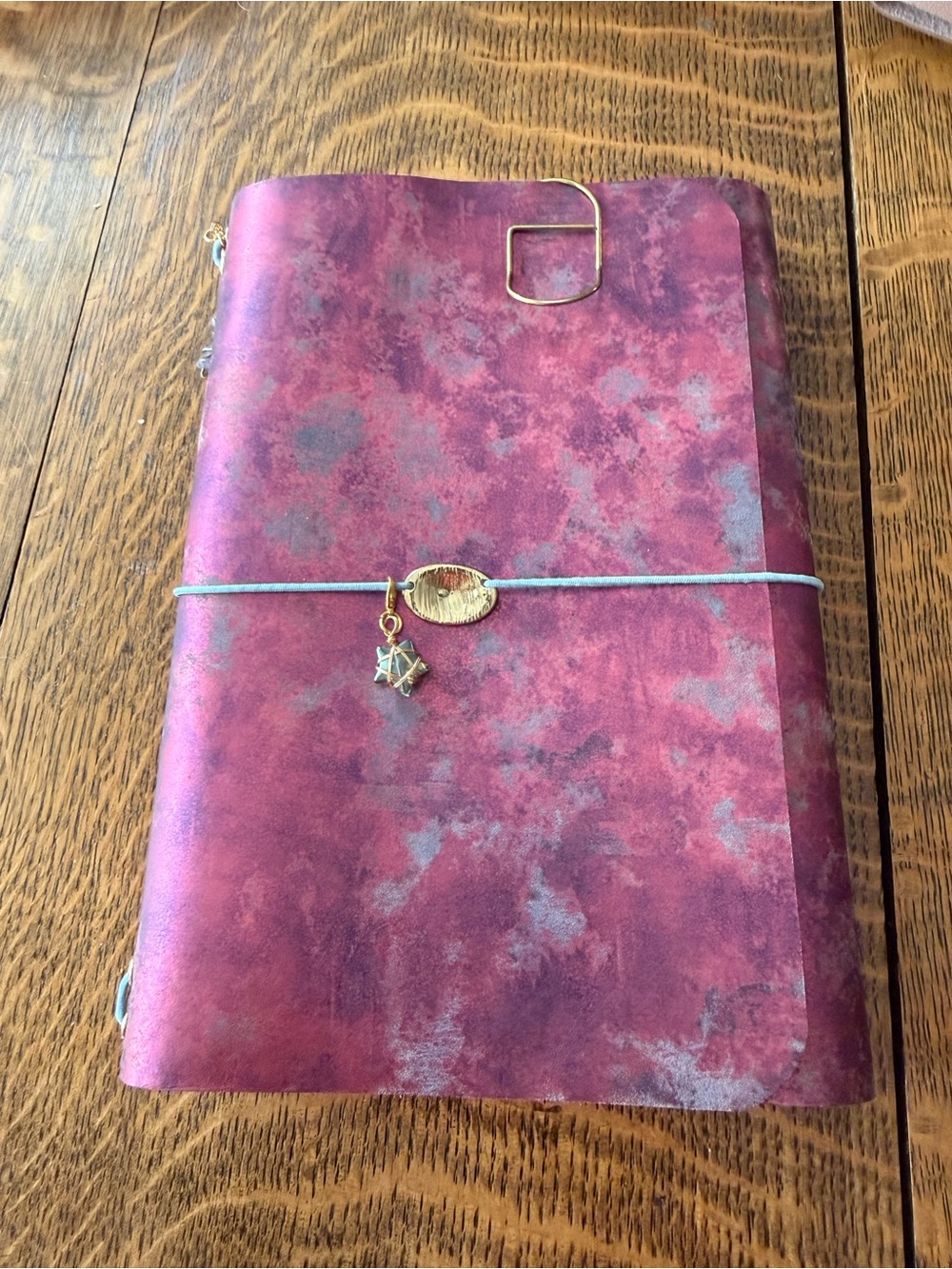 Real leather Pink/Purple A5 journal cover Bundle